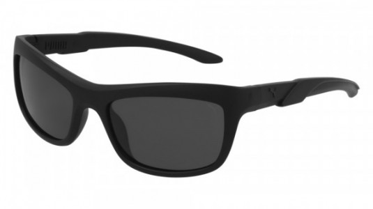 Puma PU0323S Sunglasses, 001 - BLACK with BLACK lenses