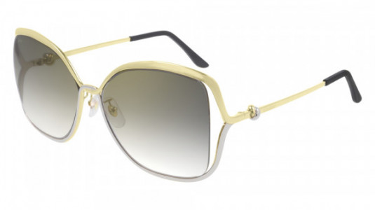 Cartier CT0225SA Sunglasses, 001 - GOLD with GREY lenses