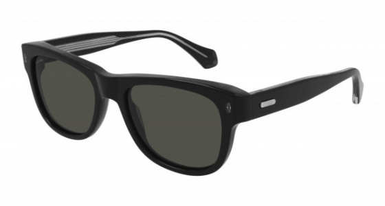Cartier CT0277S Sunglasses, 001 - BLACK with GREY lenses