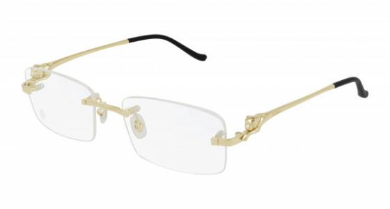 Cartier CT0281O Eyeglasses, 001 - GOLD with TRANSPARENT lenses