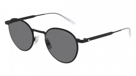 Montblanc MB0144S Sunglasses, 001 - BLACK with GREY lenses