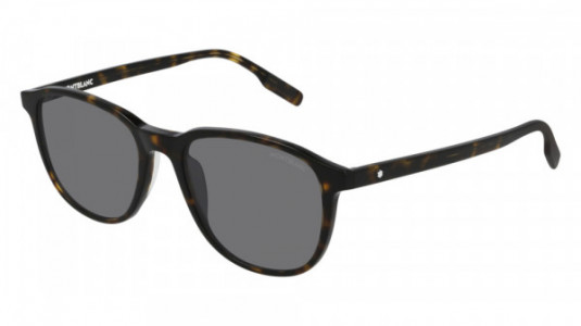 Montblanc MB0149S Sunglasses, 002 - HAVANA with GREY lenses
