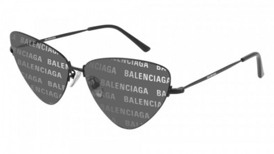 Balenciaga BB0148S Sunglasses, 001 - BLACK with GREY lenses