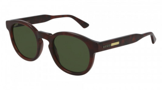 Gucci GG0825S Sunglasses, 003 - HAVANA with GREEN lenses