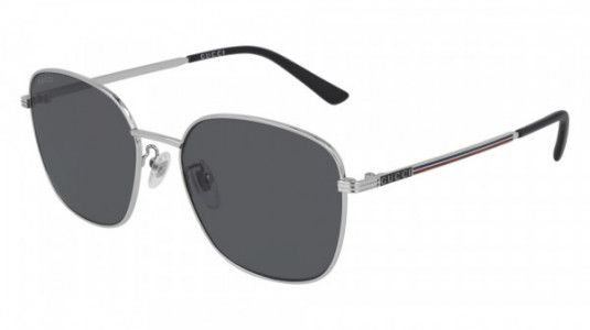 Gucci GG0837SK Sunglasses, 001 - SILVER with GREY lenses
