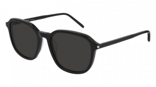 Saint Laurent SL 385 Sunglasses, 001 - BLACK with BLACK lenses