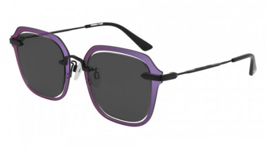 McQ MQ0283S Sunglasses, 004 - BLACK with GREY lenses
