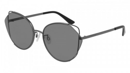 McQ MQ0286SA Sunglasses, 001 - RUTHENIUM with SMOKE lenses