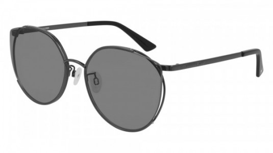 McQ MQ0288SA Sunglasses, 001 - RUTHENIUM with SMOKE lenses