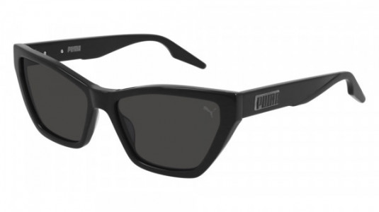 Puma PU0314S Sunglasses, 001 - BLACK with BLACK lenses