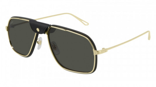 Cartier CT0243S Sunglasses, 001 - GOLD with GREY polarized lenses