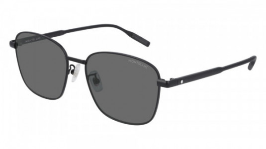 Montblanc MB0137SK Sunglasses, 001 - BLACK with GREY lenses