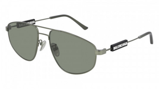 Balenciaga BB0115S Sunglasses, 002 - GREEN with GREEN lenses