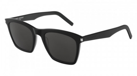 Saint Laurent SL 281 SLIM Sunglasses, 001 - BLACK with GREY lenses