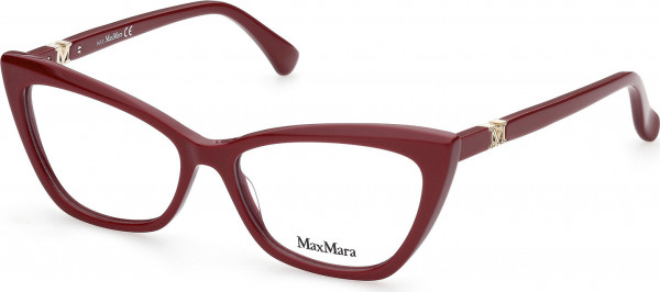 Max Mara MM5016 Eyeglasses, 066 - Shiny Dark Red / Shiny Dark Red