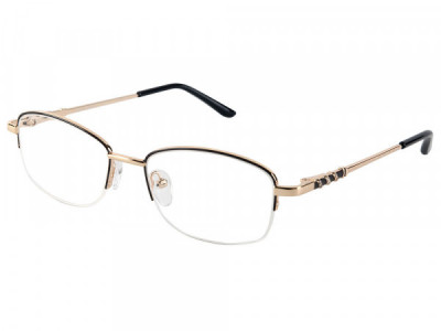 Baron 5305 Eyeglasses, Gold With Black