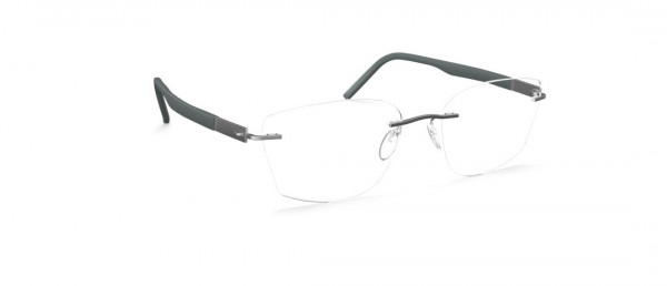 Silhouette Identity HZ Eyeglasses, 7210 Titanium / Dark Grey
