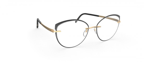 Silhouette Momentum Select JX Eyeglasses, 7520 Gold / Black