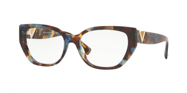 Valentino VA3037 Eyeglasses, 5068 BLUE HAVANA (BLUE)