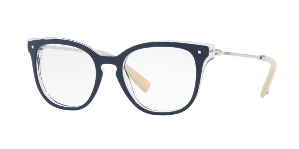 Valentino VA3006 Eyeglasses, 5028 TOP BLUE ON CRYSTAL (BLUE)