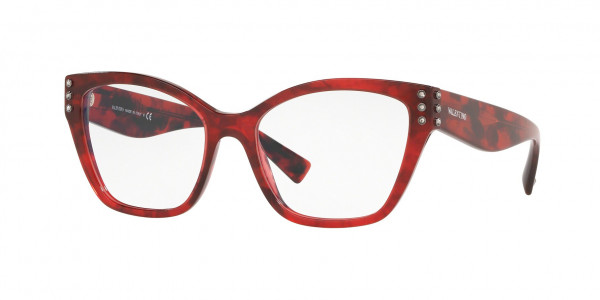 Valentino VA3036 Eyeglasses, 5020 RED HAVANA (RED)