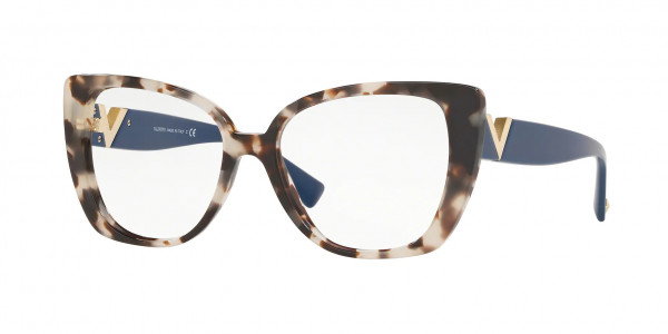 Valentino VA3038 Eyeglasses, 5097 BROWN/BEIGE HAVANA (PINK)