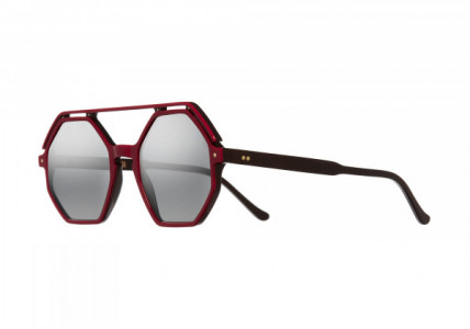 Cutler and Gross CGSN137153 Sunglasses, (003) RED ON BLACK