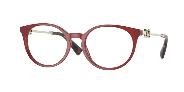Valentino VA3068 Eyeglasses, 5121 RED TRANSPARENT (RED)