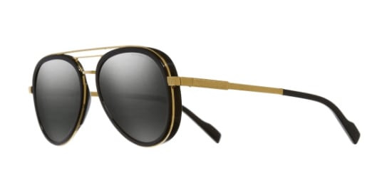Cutler and Gross CG1323SP Sunglasses, (004) GOLD/BLACK
