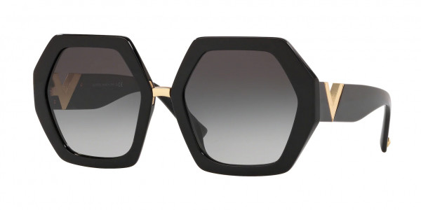 Valentino VA4053 Sunglasses, 50018G BLACK (BLACK)