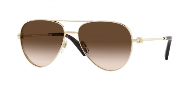 Valentino VA2034 Sunglasses, 300313 PALE GOLD (GOLD)
