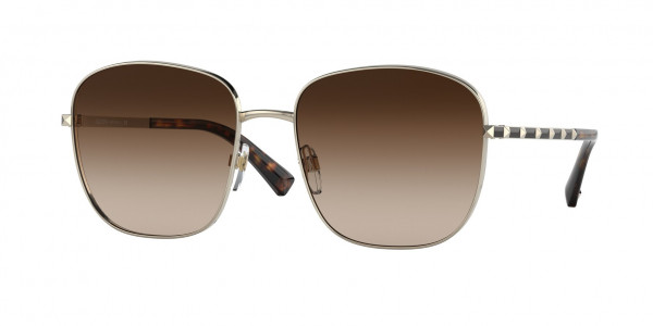 Valentino VA2046 Sunglasses, 300313 PALE GOLD (GOLD)