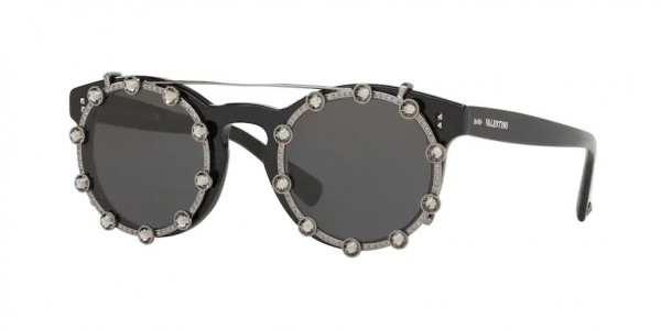 Valentino VA4009CB Sunglasses, 514387 BLACK (BLACK)