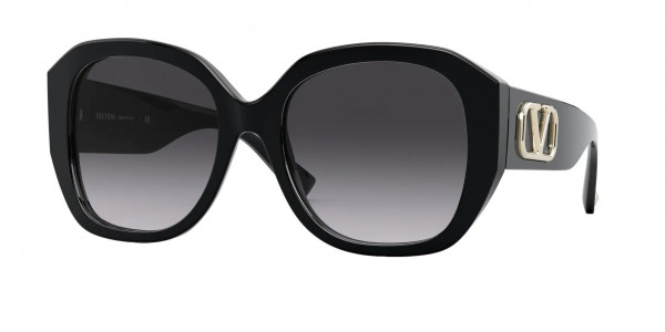Valentino VA4079 Sunglasses, 50018G BLACK (BLACK)