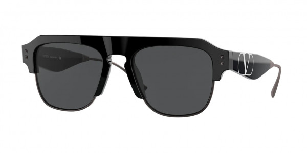 Valentino VA4085 Sunglasses, 500187 BLACK (BLACK)