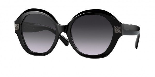 Valentino VA4086 Sunglasses, 50018G BLACK (BLACK)