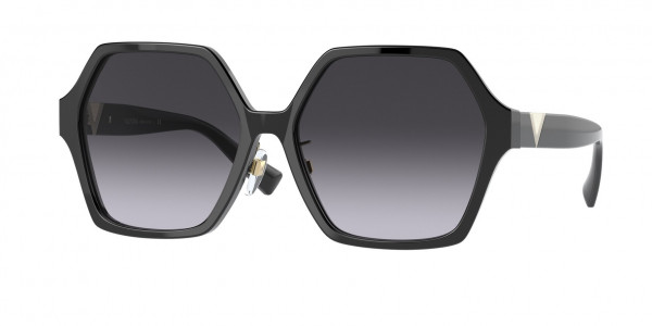 Valentino VA4088F Sunglasses, 30018G BLACK (BLACK)