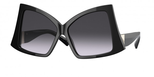 Valentino VA4091F Sunglasses, 50018G BLACK (BLACK)