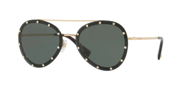 Valentino VA2013 Sunglasses, 300271 GOLD (GOLD)