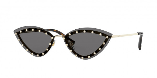 Valentino VA2033 Sunglasses, 300387 LIGHT GOLD (GOLD)