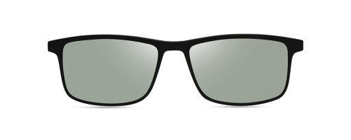 ECO by Modo INNSBRUCK Eyeglasses, BLACK- SUN CLIP