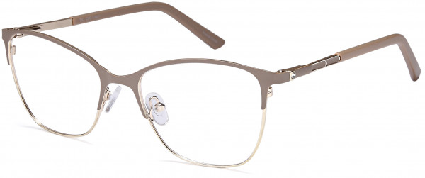 Di Caprio DC205 Eyeglasses, Tan Gold