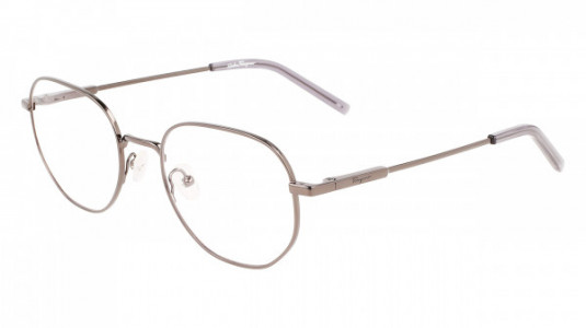 Ferragamo SF2215 Eyeglasses, (070) SHINY DARK GUNMETAL