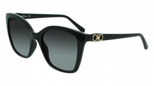 Ferragamo SF1026S Sunglasses, (001) BLACK