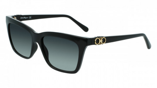 Ferragamo SF1027S Sunglasses, (001) BLACK