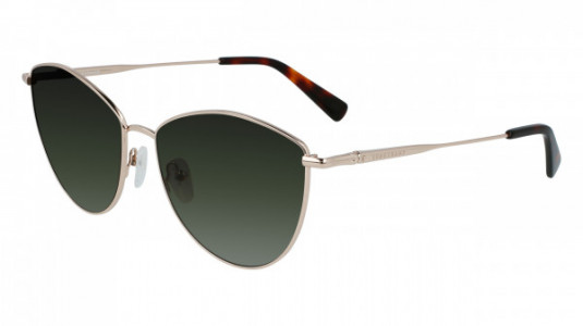 Longchamp LO155S Sunglasses, (719) ROSE GOLD / GREEN