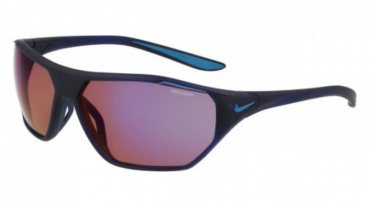 Nike NIKE AERO DRIFT E DQ0999 Sunglasses, (410) MATTE MIDNIGHT NAVY/ROAD/BLUE