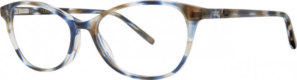 Vera Wang V581 Eyeglasses, Indigo Tartan