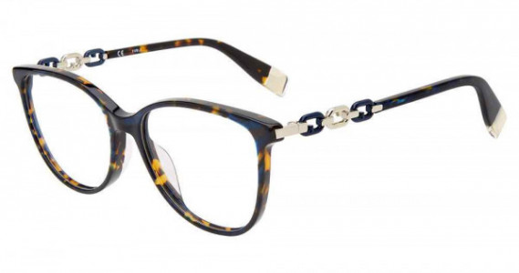 Furla VFU541 Eyeglasses, BLUE (01H6)