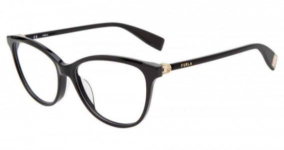 Furla VFU546 Eyeglasses, BLACK (0700)